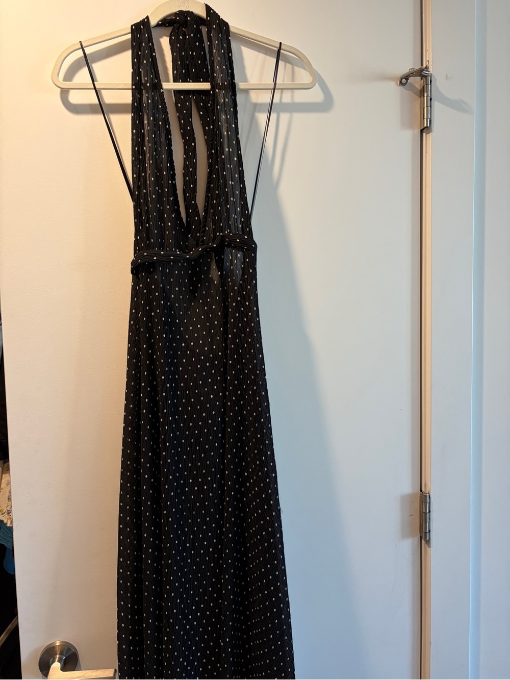 Lioness black Halter Polka Dot Maxi Dress - Picture 4 of 7